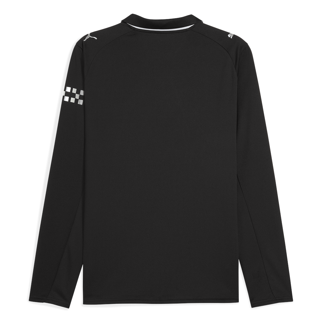 25/26 Manchester City Away Long Sleeve Soccer Jersey Black