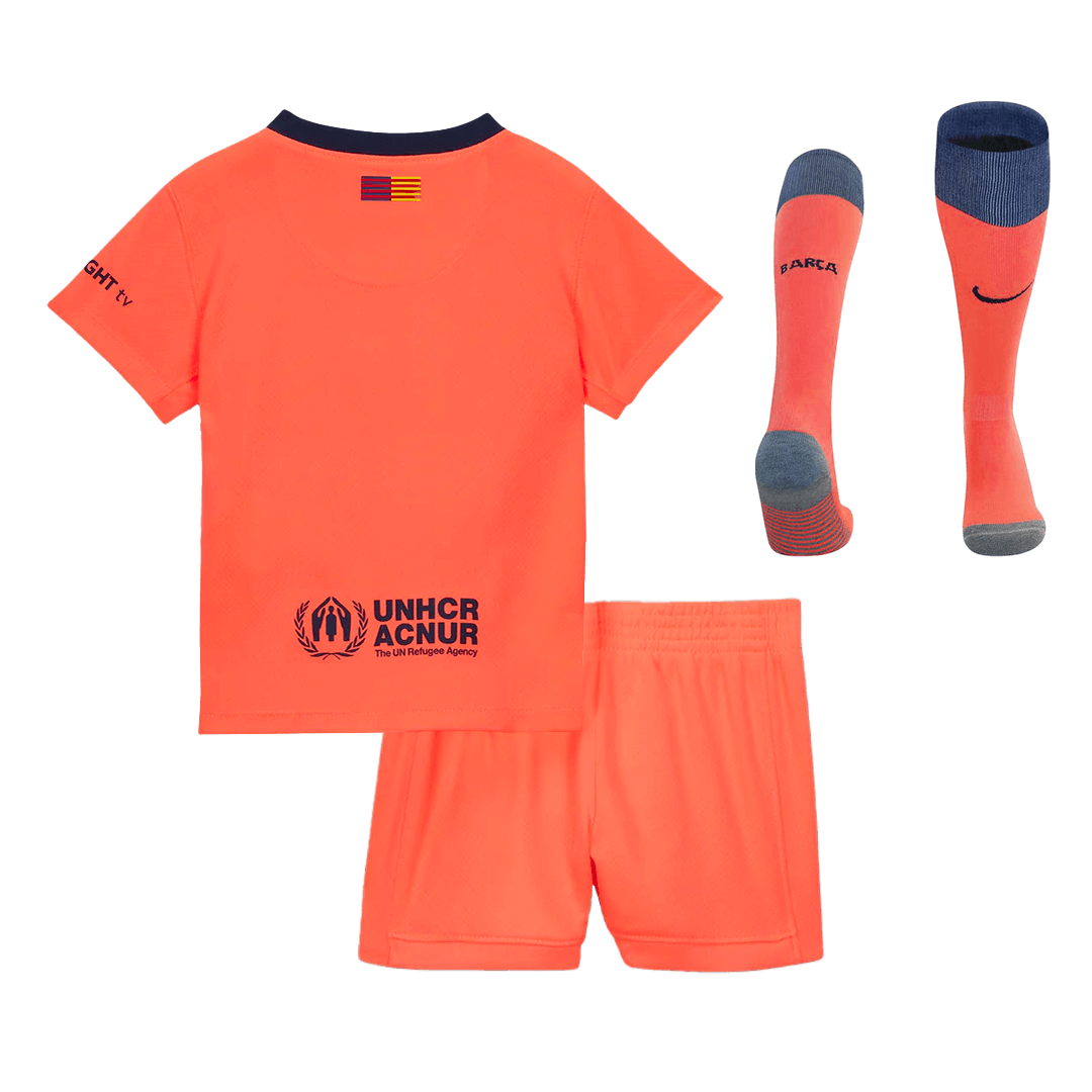 Kid's Barcelona Third Away Soccer Jersey Kit(Jersey+Shorts+Socks) 2025/26