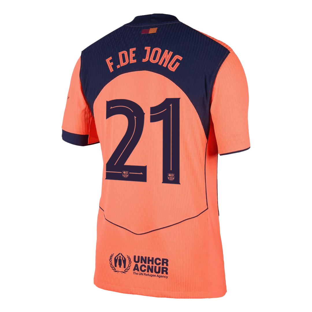 Authentic F.DE JONG #21 Barcelona Third Away Soccer Jersey 2025/26