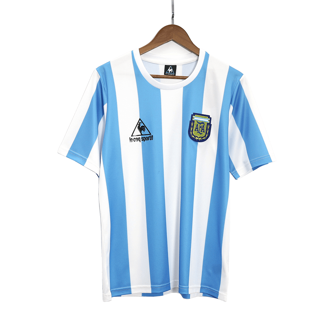 Retro 1986 Argentina Home Soccer Jersey