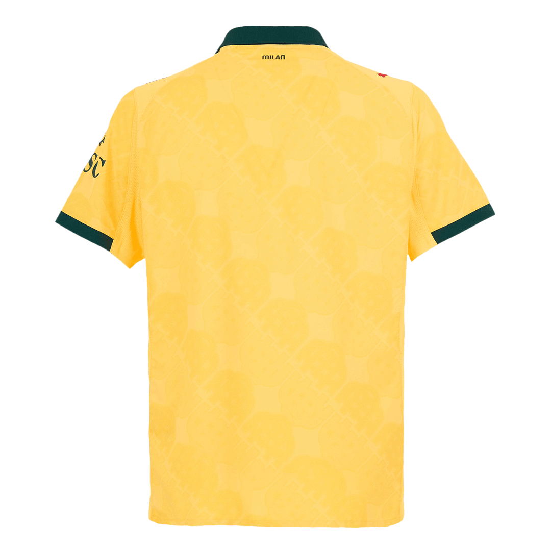 Authentic AC Milan Third Away Soccer Jersey 2025/26 Yellow