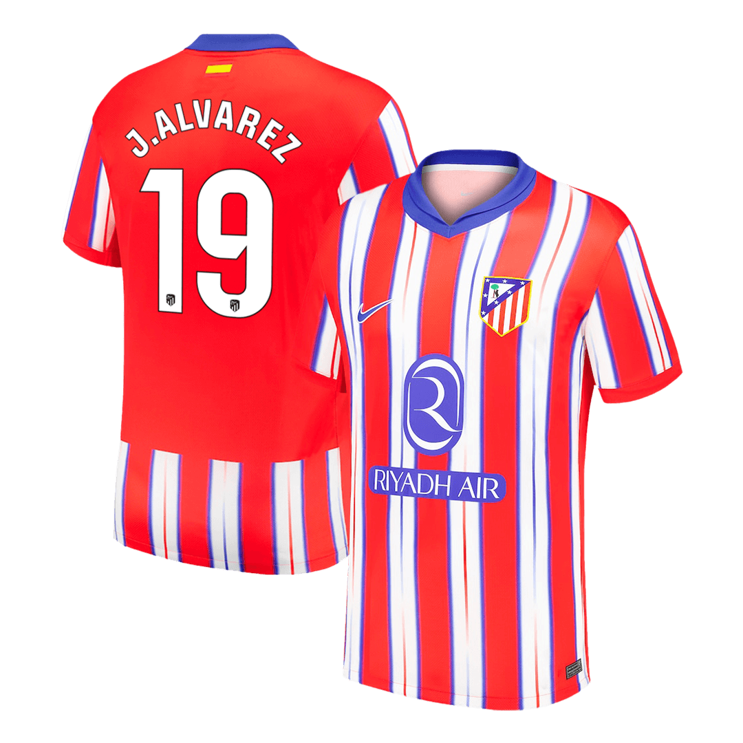 J.ALVAREZ #19 Atletico Madrid Home Soccer Jersey 2024/25