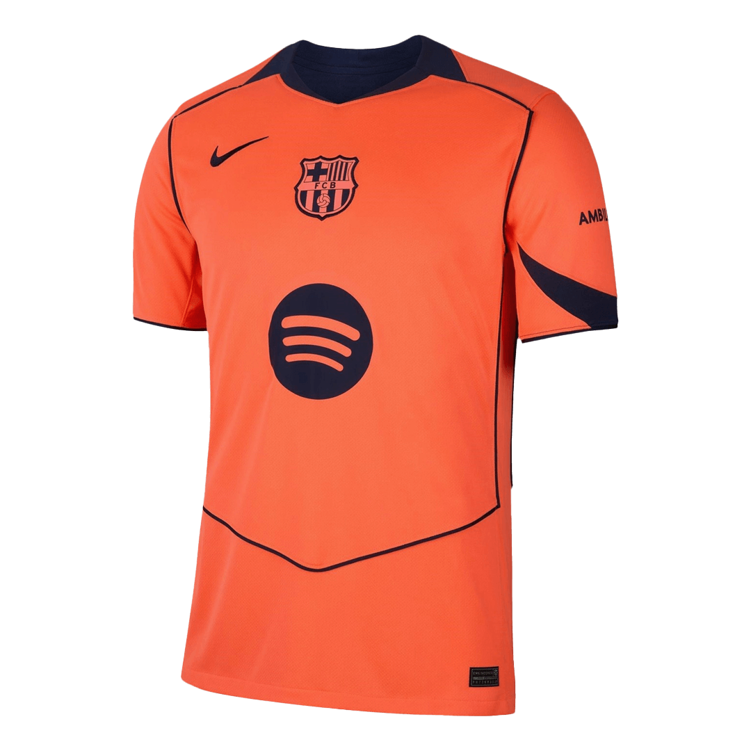 Barcelona Third Away Soccer Jersey 2025/26 Orange