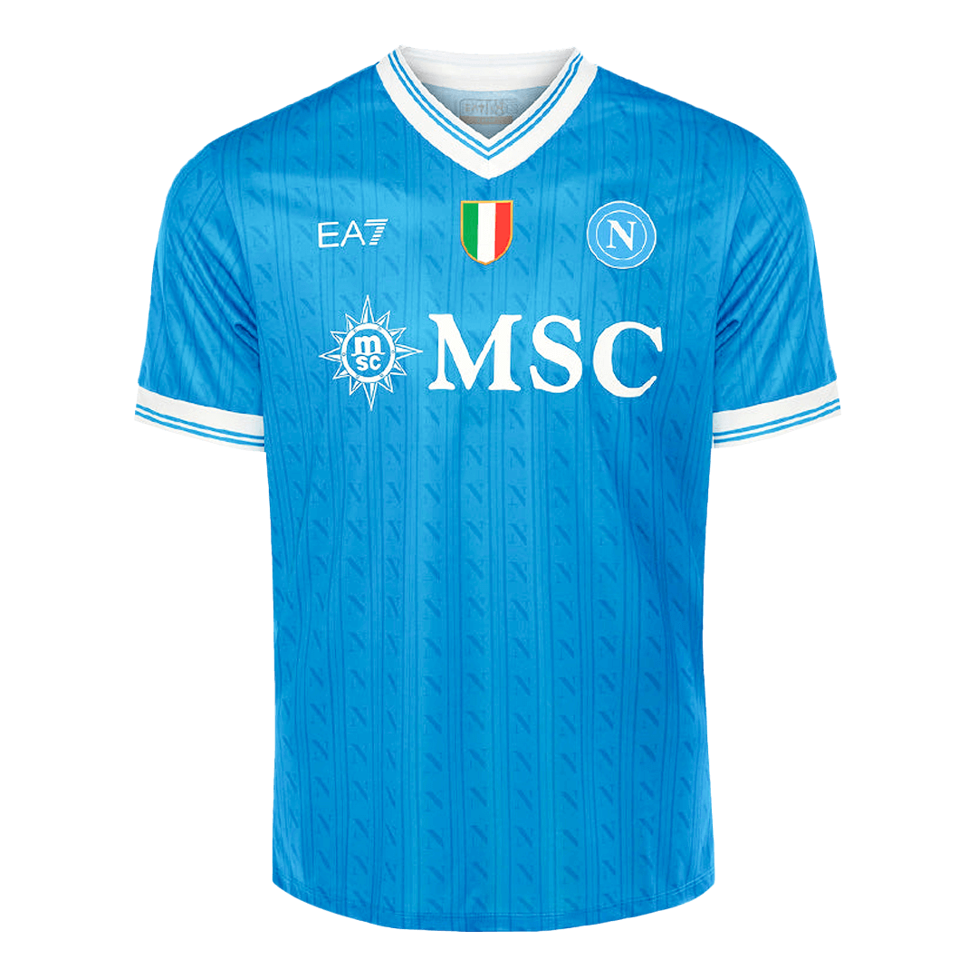 DE BRUYNE #11 Napoli Home Soccer Jersey 2025/26 Blue