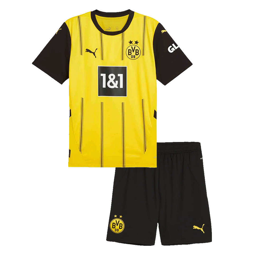 Kid's Borussia Dortmund Home Soccer Jersey Kit(Jersey+Shorts) 2024/25