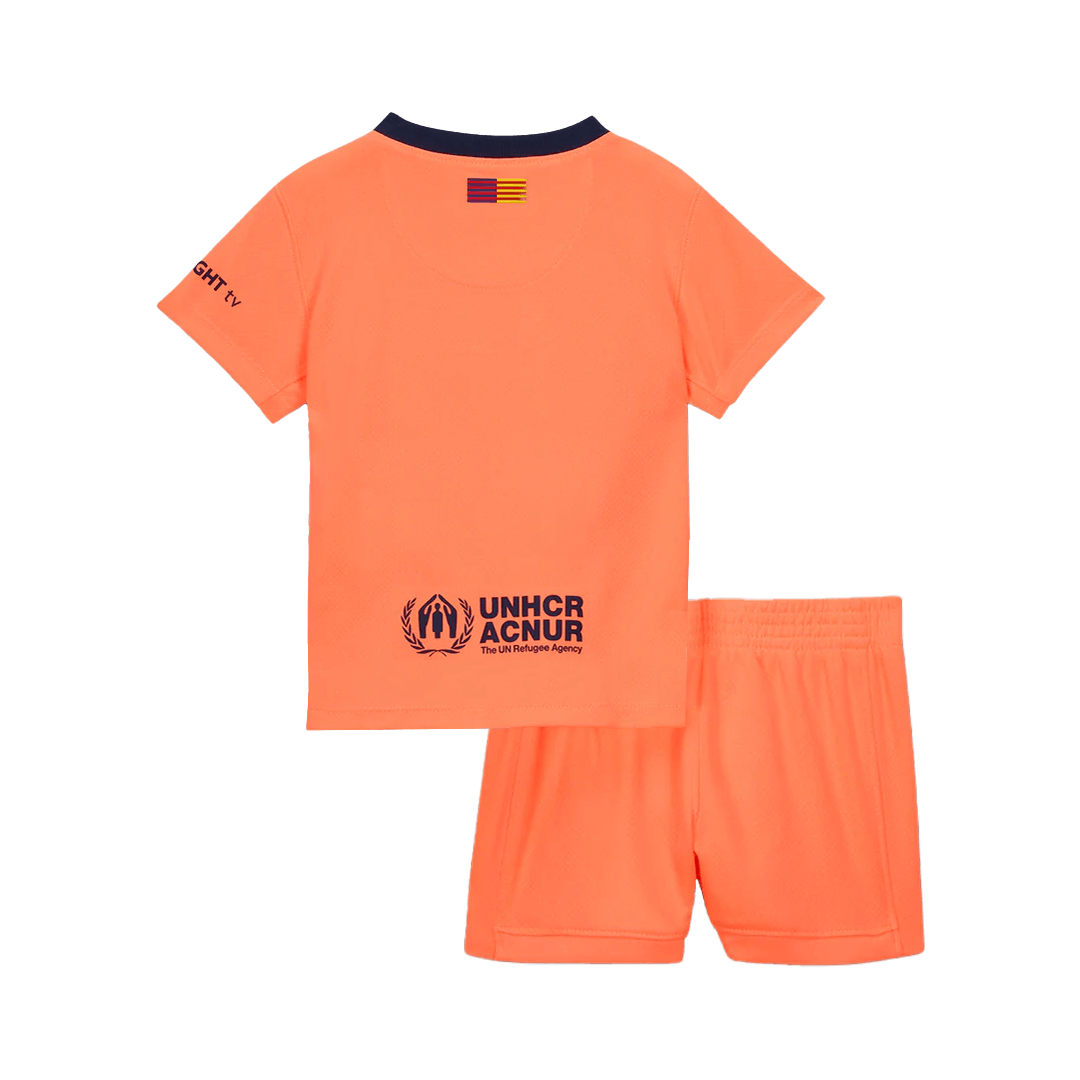 Kid's Barcelona Third Away Soccer Jersey Kit(Jersey+Shorts) 2025/26