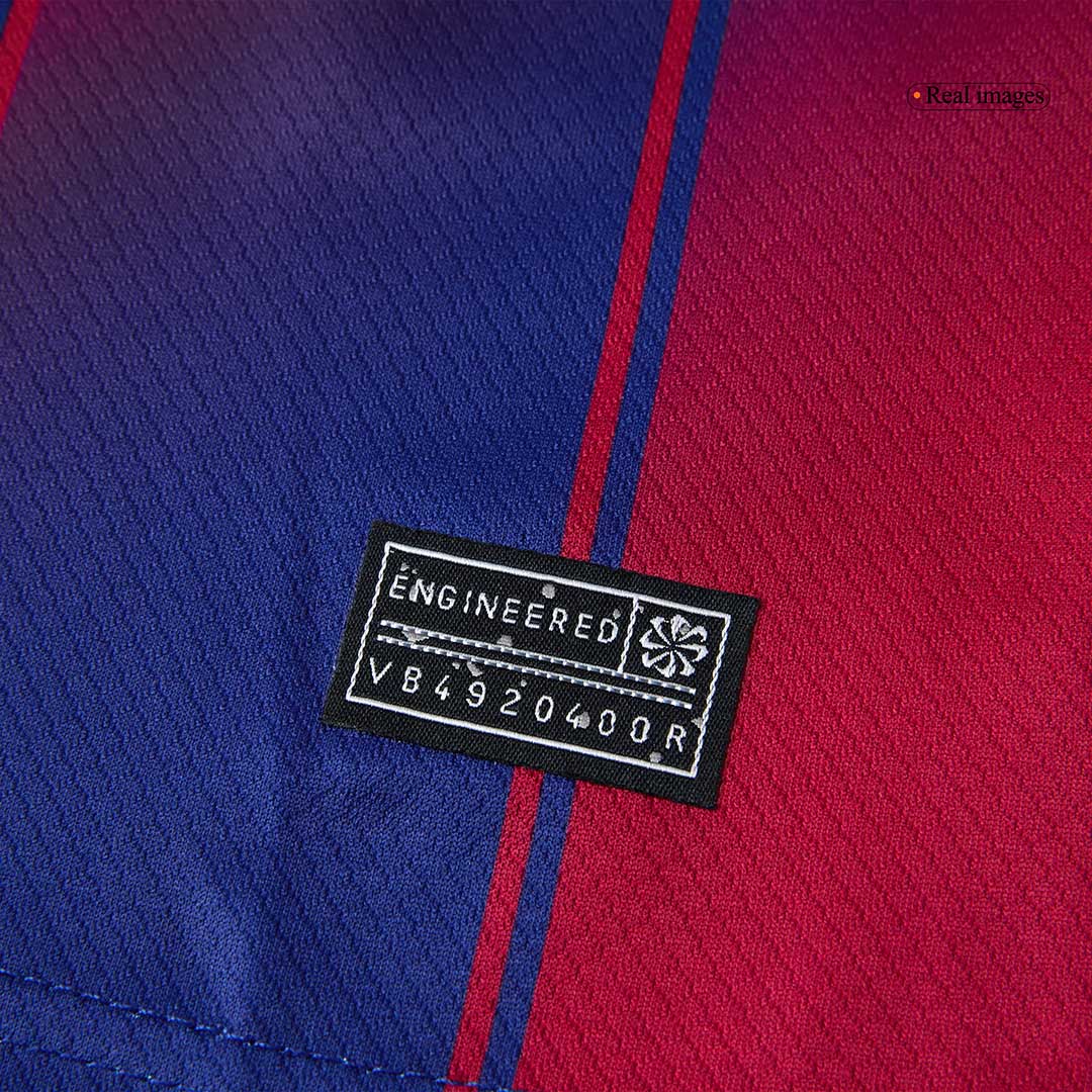 Kid's Barcelona Home Soccer Jersey Kit(Jersey+Shorts+Socks) 2025/26 Red&Blue