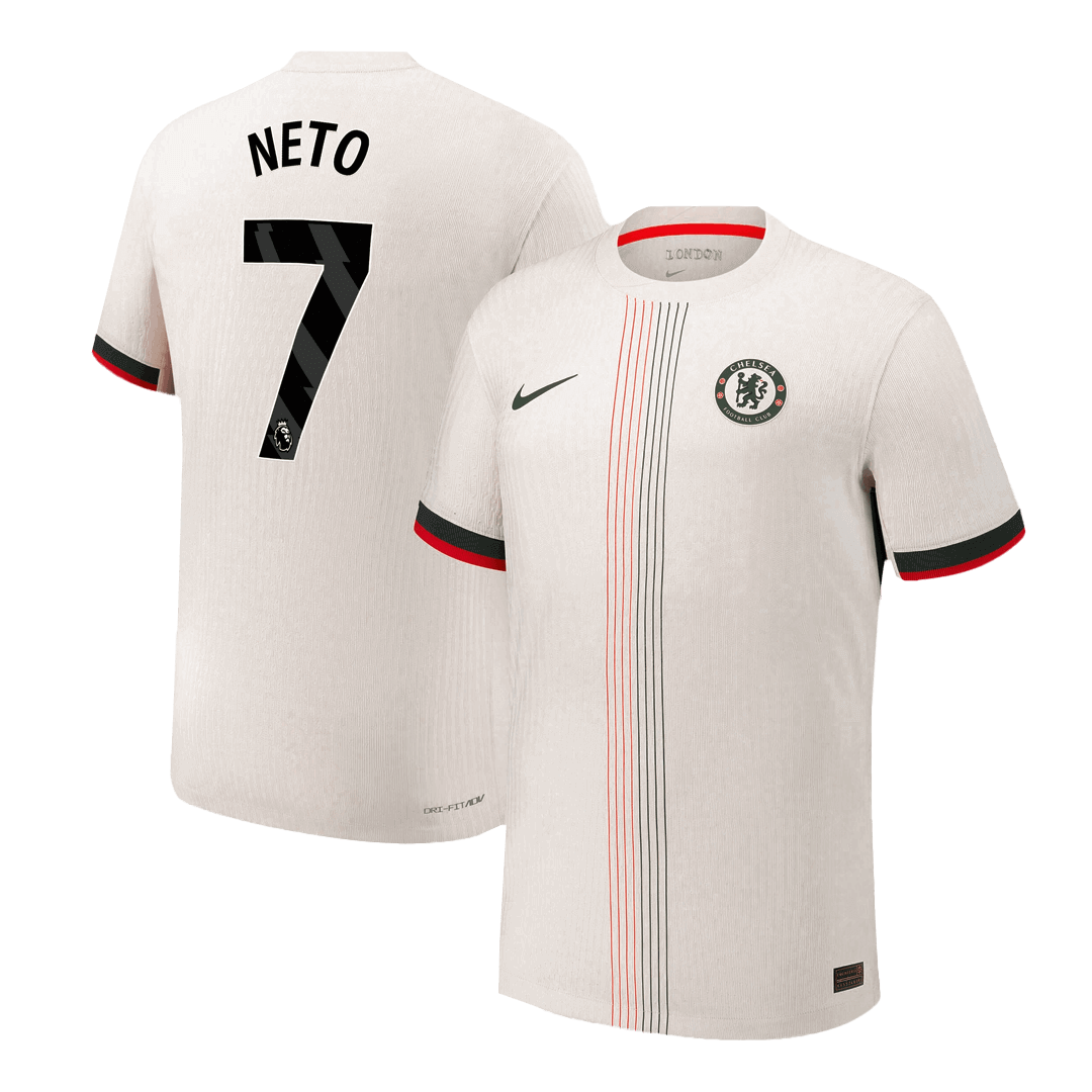 Authentic NETO #7 Chelsea Away Soccer Jersey 2025/26