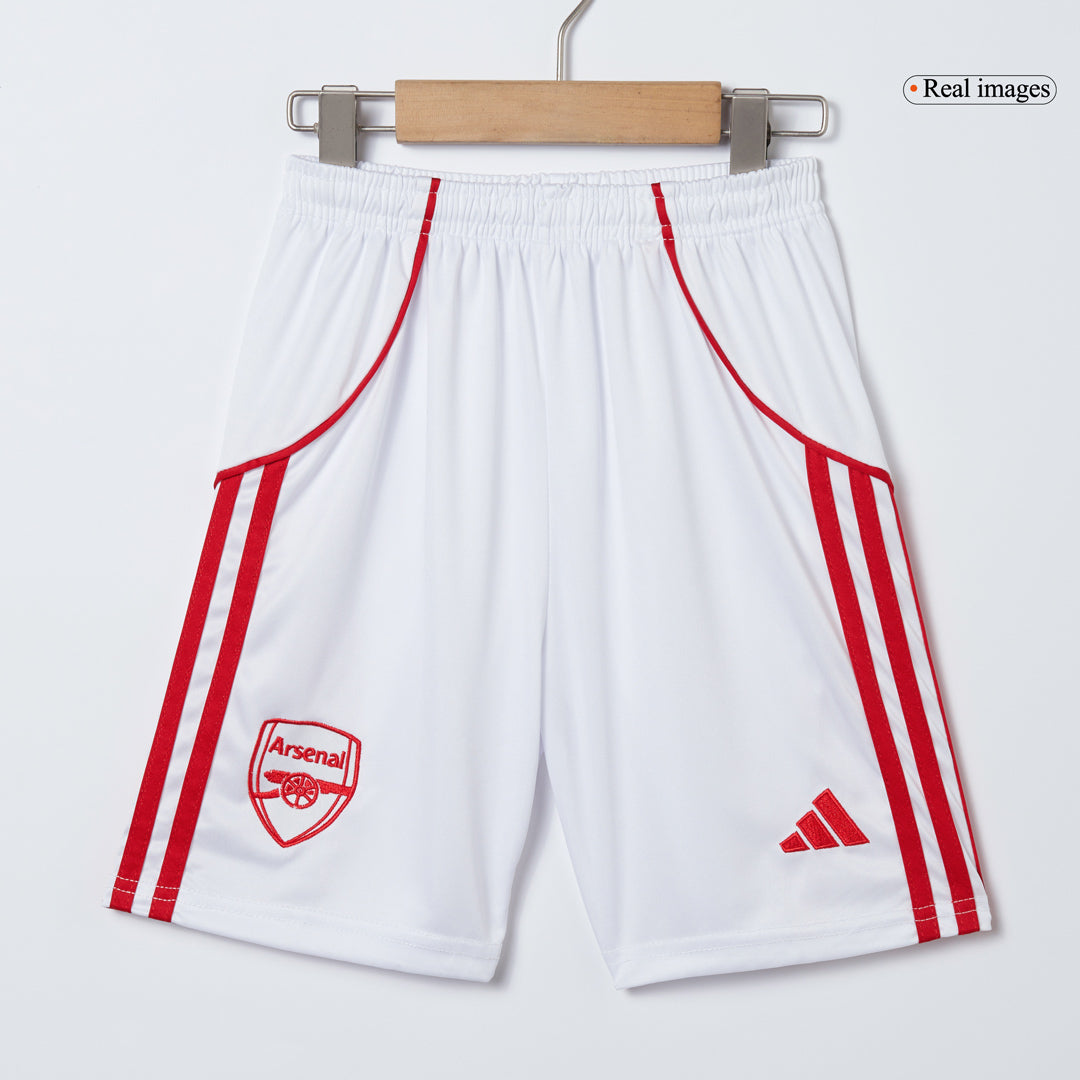Kid's Arsenal Home Soccer Jersey Kit(Jersey+Shorts+Socks) 2025/26 Red