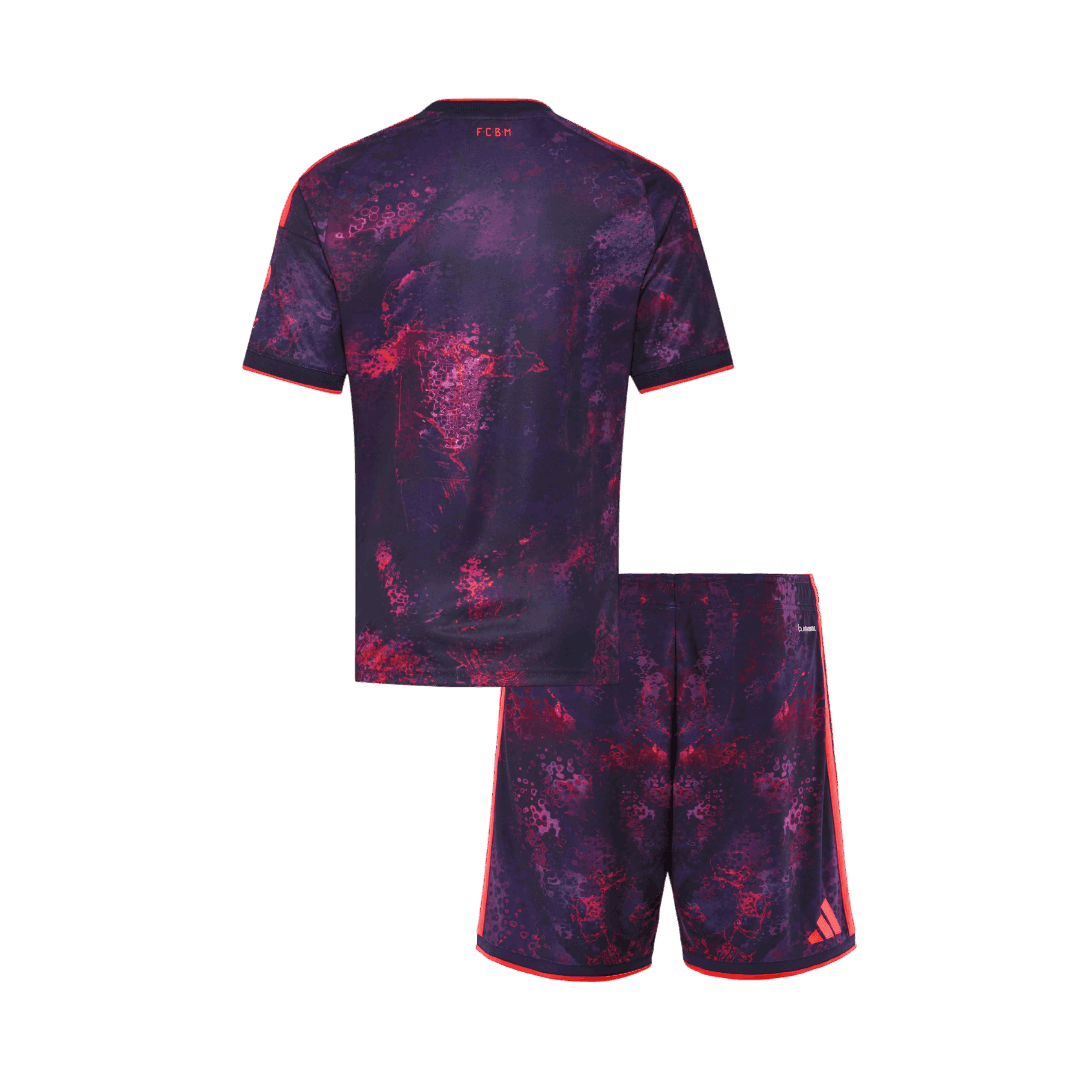 Kids Bayern Munich Third Soccer Jersey Kit (Jersey+Shorts) 2026/27 Purple