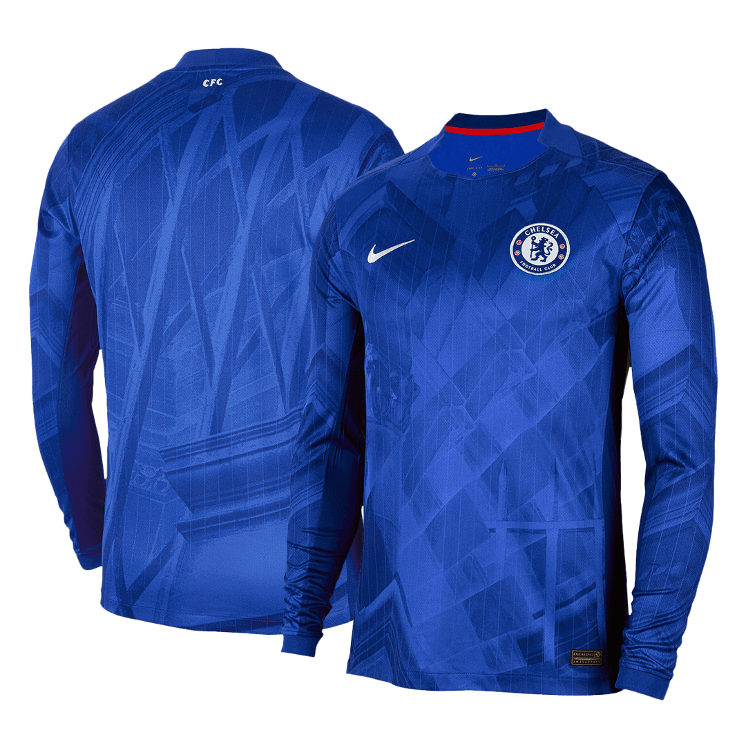 Chelsea Home Long Sleeve Soccer Jersey 2025/26 Blue