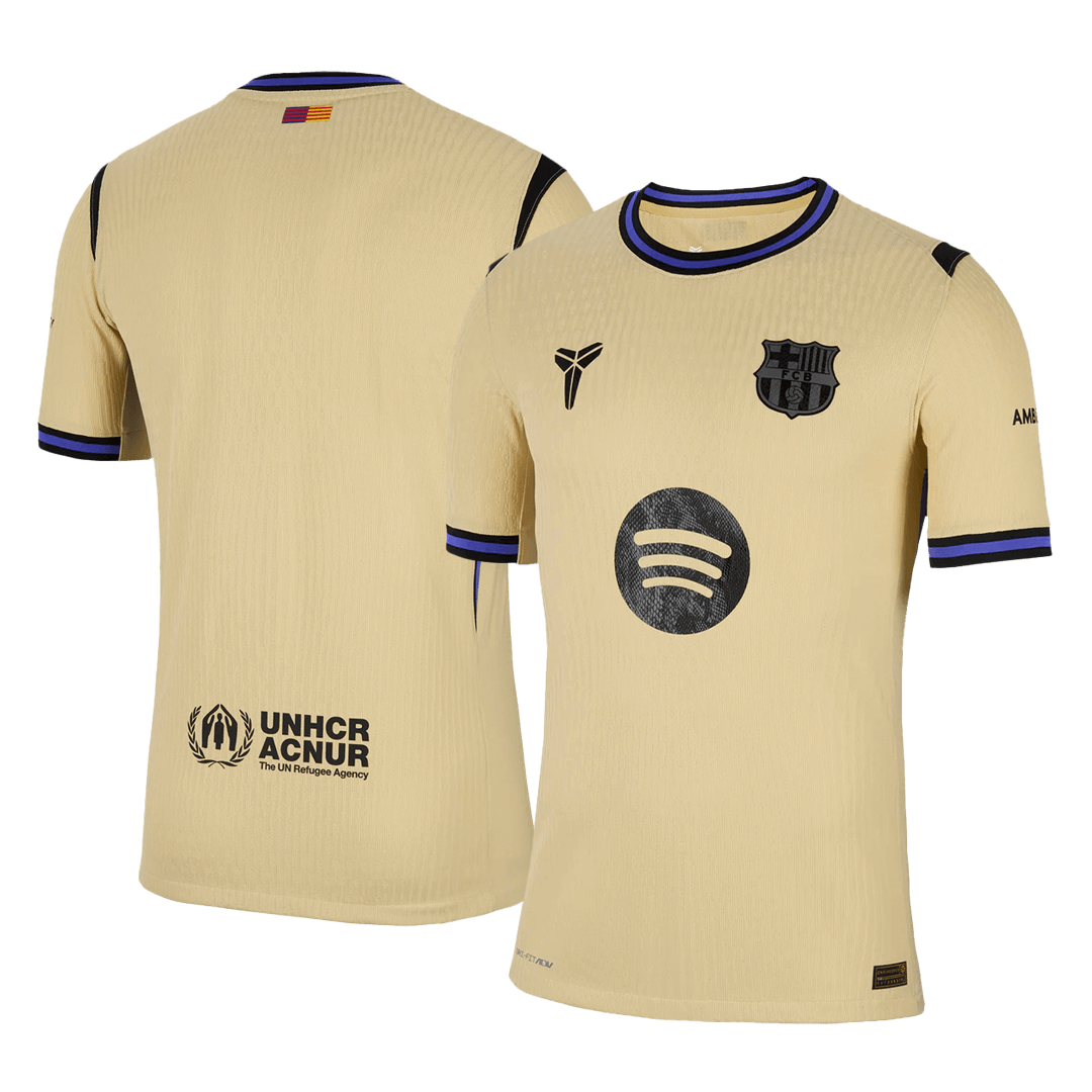 Authentic Barcelona Away Soccer Jersey 2025/26 Yellow