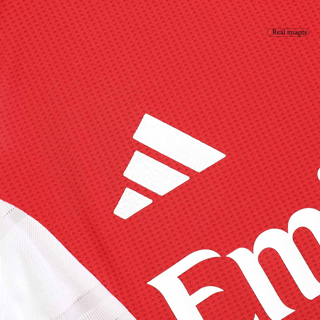 RICE #41 Authentic Arsenal Home Soccer Jersey 2024/25 Red - UCL