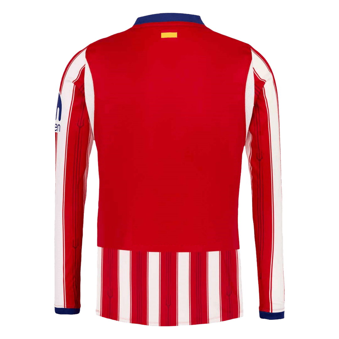 Atletico Madrid Home Long Sleeve Soccer Jersey 2026/27 Red&White