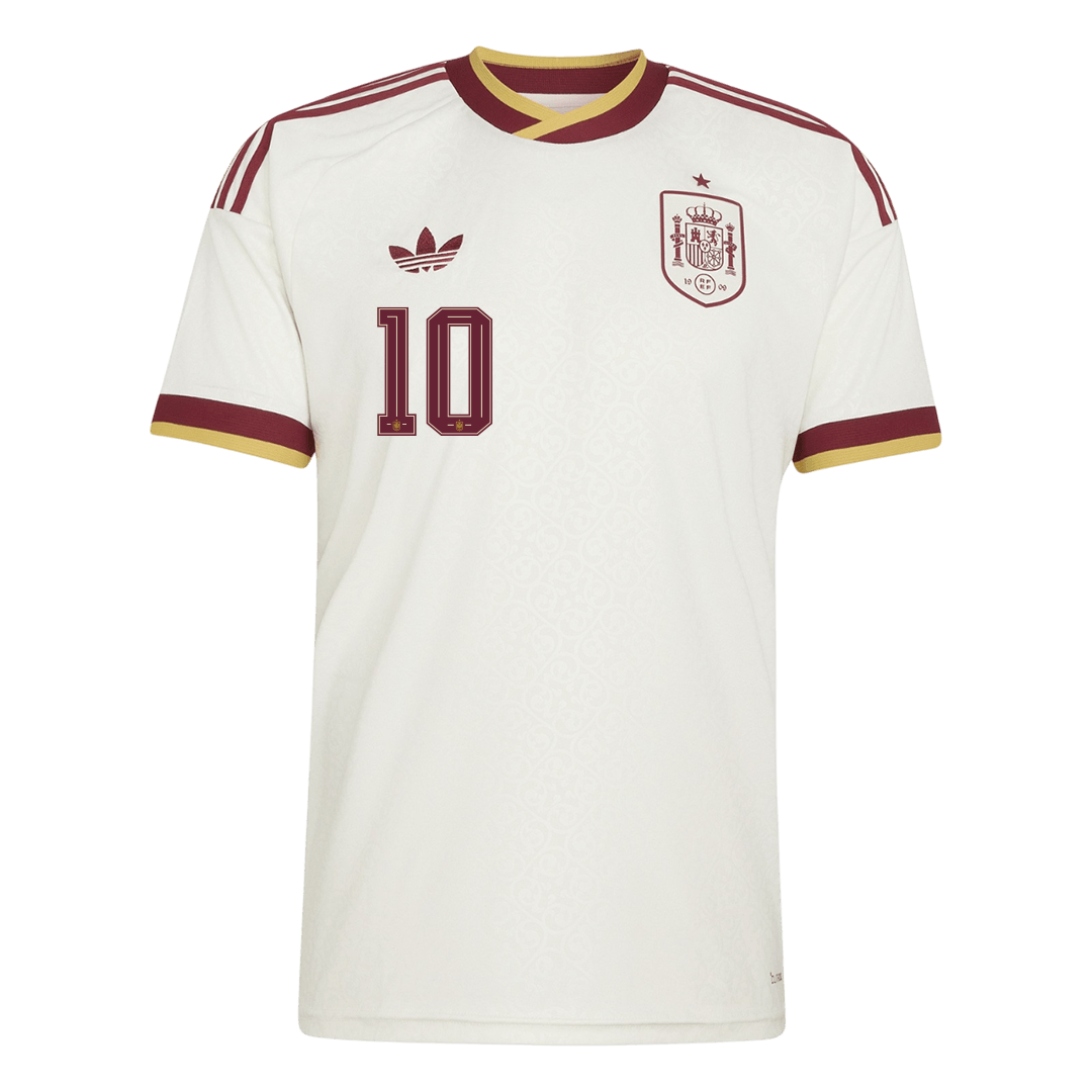 OLMO #10 Spain Away Soccer Jersey World Cup 2026 White