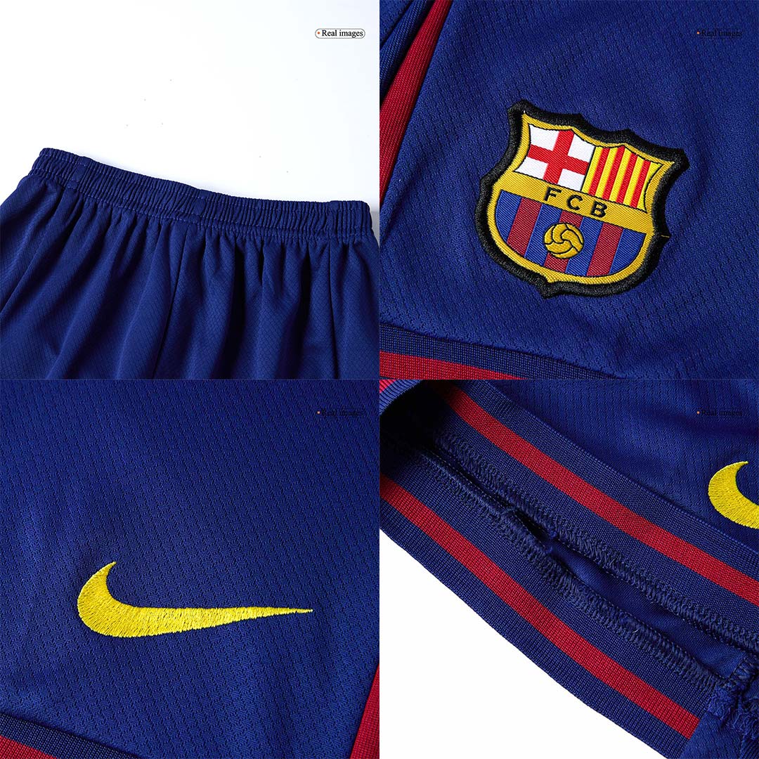 Kid's Barcelona Home Soccer Jersey Kit(Jersey+Shorts+Socks) 2025/26 Red&Blue