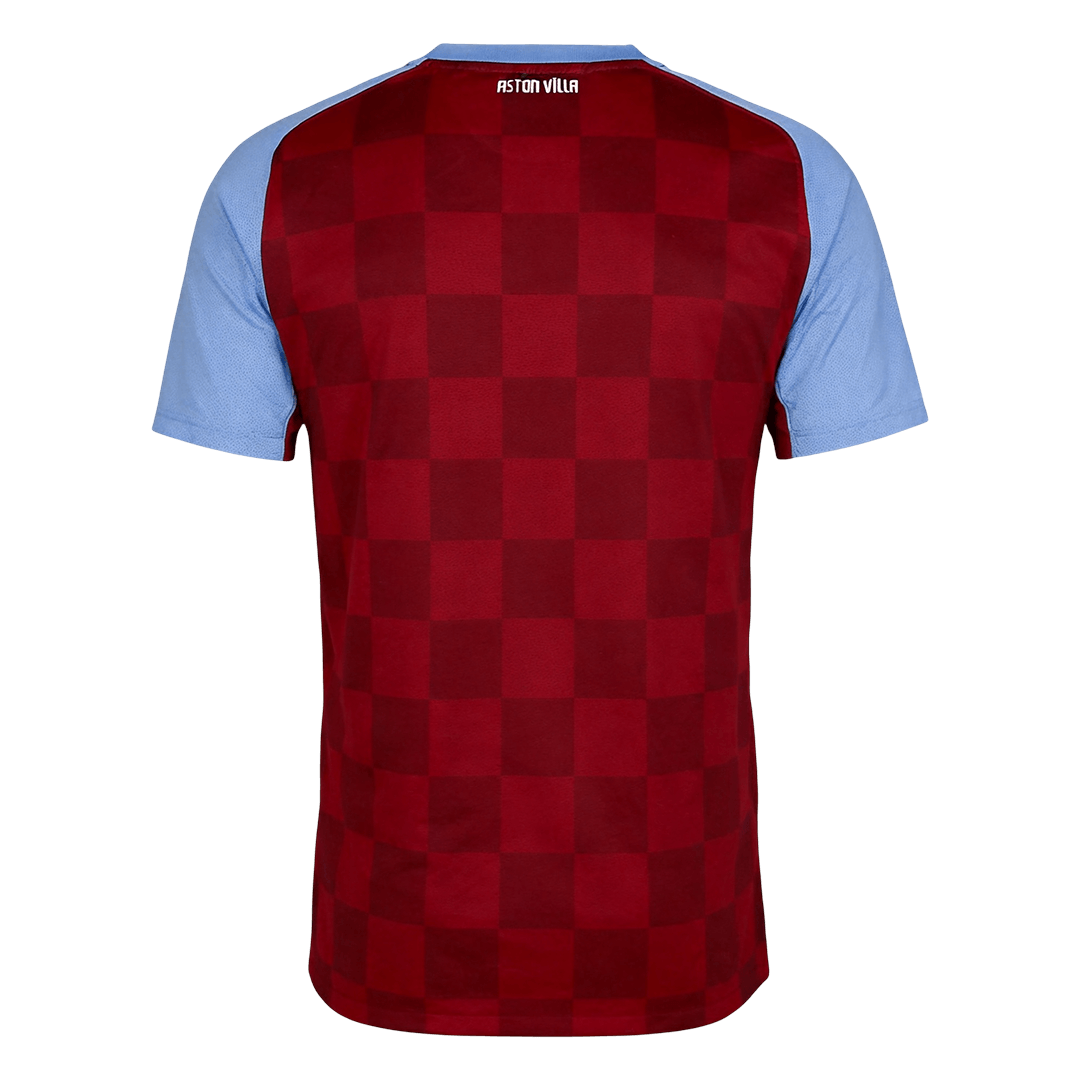 Men Retro Fan Version 2011/12 Aston Villa Home Soccer Jersey Red