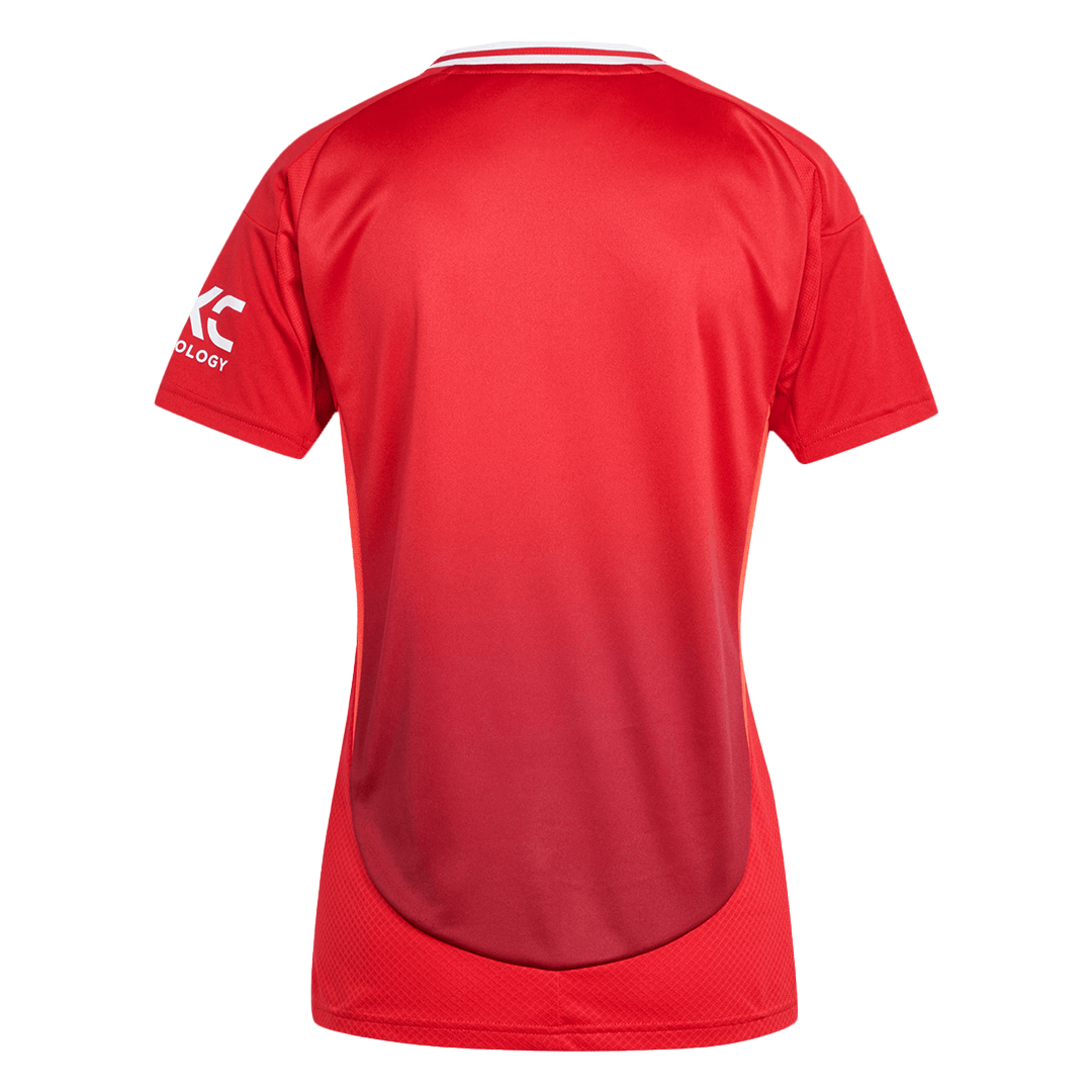 Women's Manchester United Home Soccer Jersey Shirt 2024/25