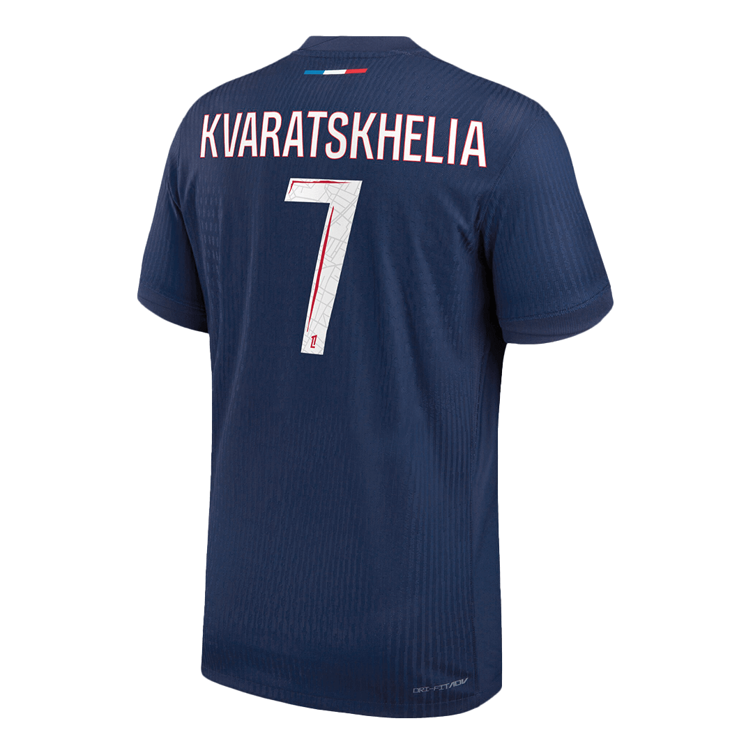 Authentic KVARATSKHELIA #7 PSG Home Soccer Jersey 2024/25 Navy