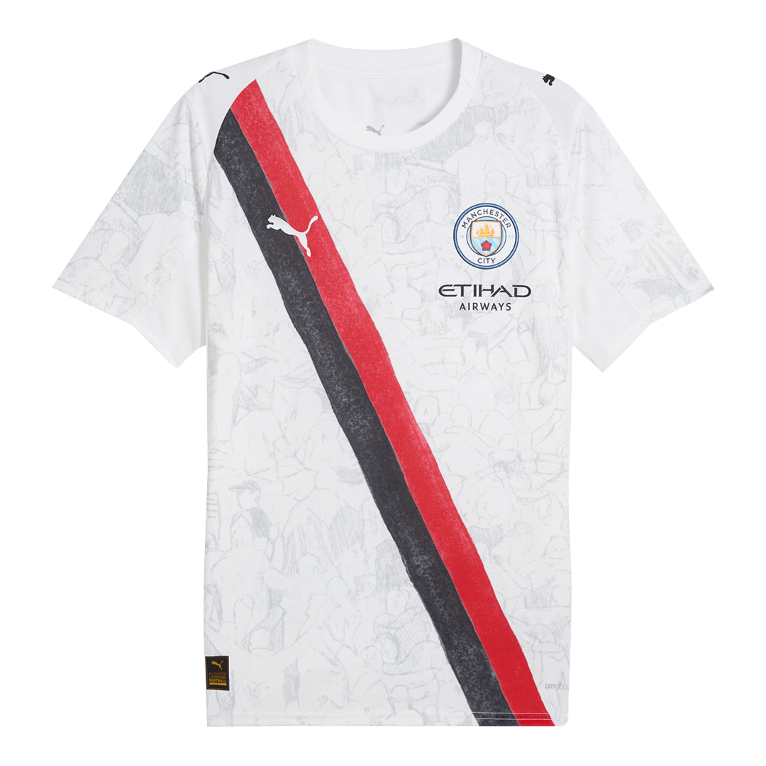 MARMOUSH #7 Manchester City KidSuper Soccer Jersey 2025/26 White - Club World Cup