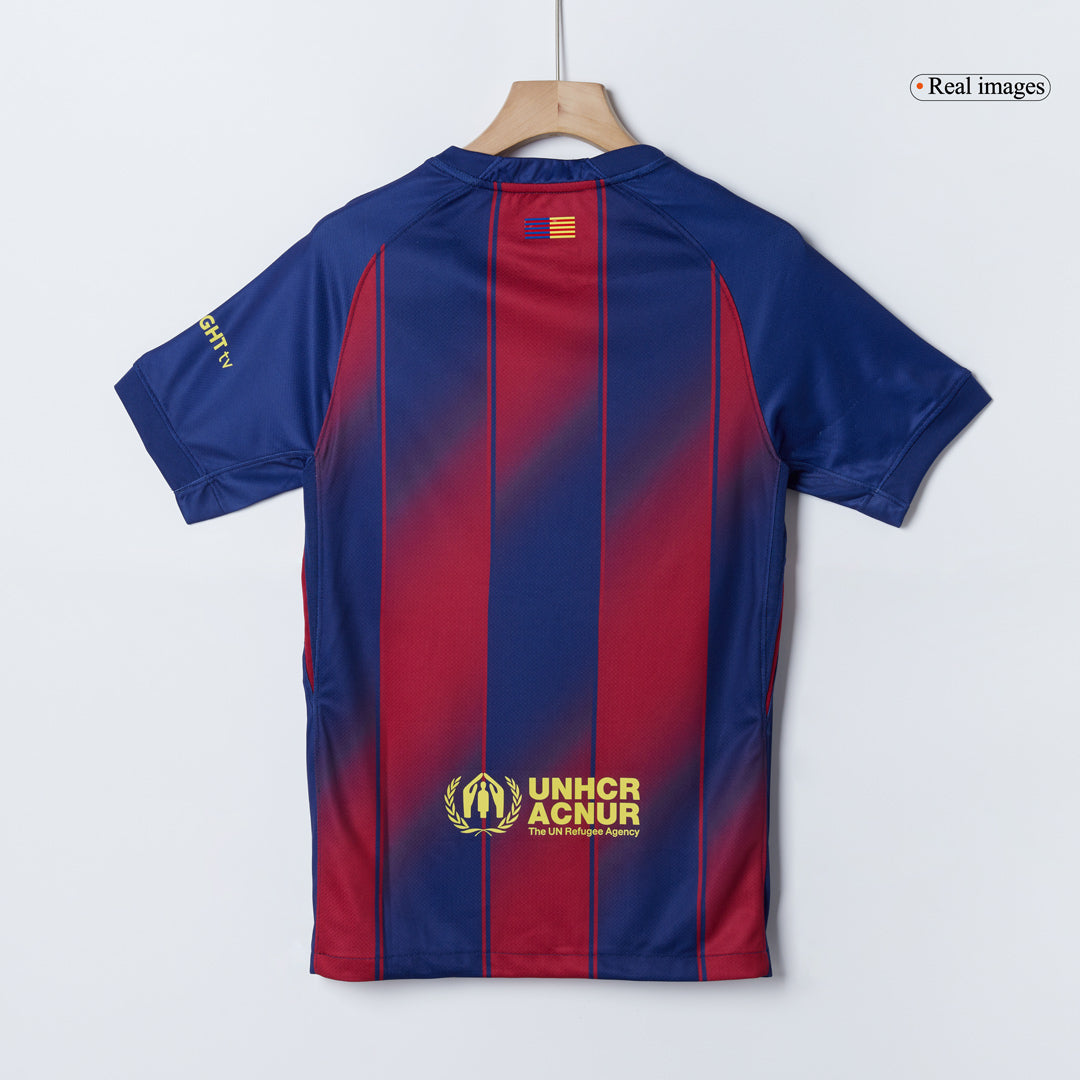 F.DE JONG #21 Barcelona Home Soccer Jersey 2025/26 Red&Blue