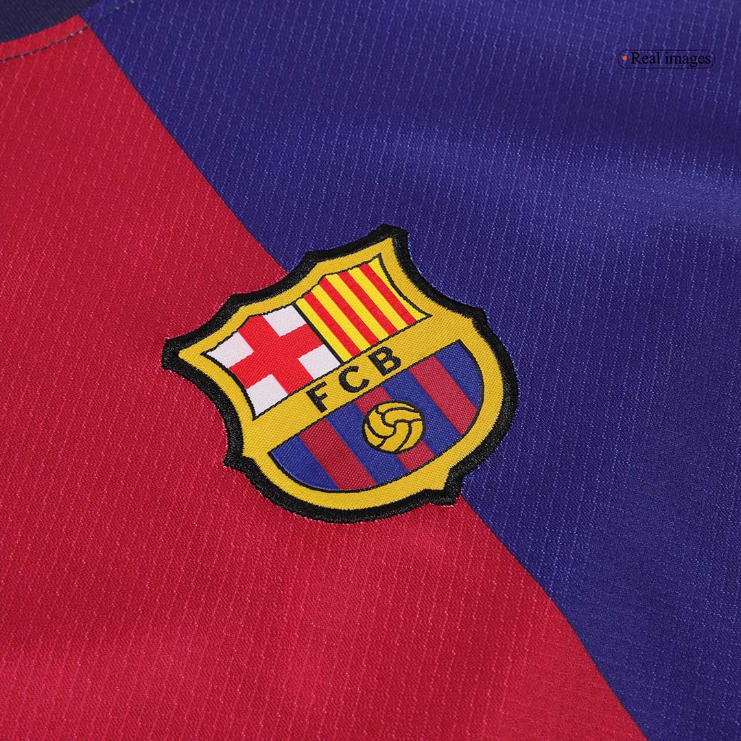 Kid's Barcelona Home Soccer Jersey Kit(Jersey+Shorts) 2024/25 Spotify Logo Without Text