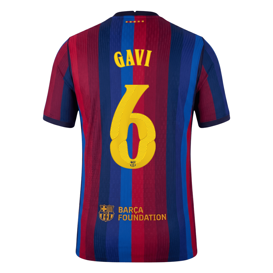Authentic GAVI #6 Barcelona Home Soccer Jersey 2026/27