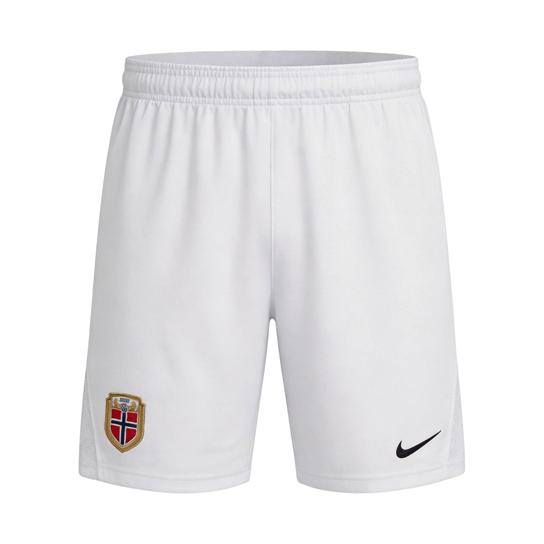 Norway Home Soccer Shorts World Cup 2026 White