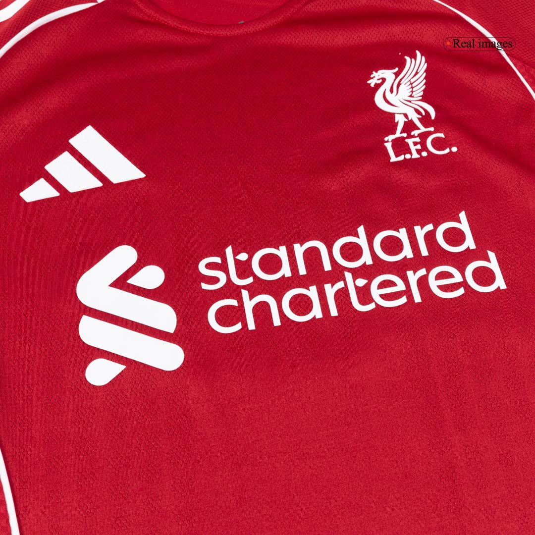 Authentic SZOBOSZLAI #8 Liverpool Home Soccer Jersey 2025/26