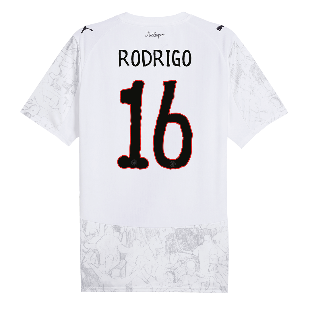 RODRIGO #16 Manchester City KidSuper Soccer Jersey 2025/26 White - Club World Cup