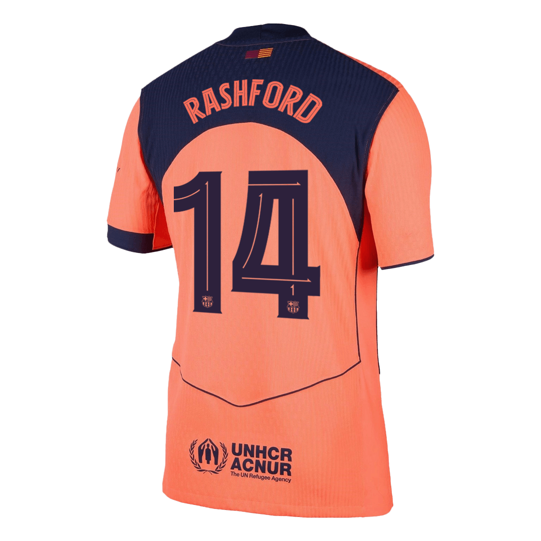 Authentic RASHFORD #14 Barcelona Third Away Soccer Jersey 2025/26