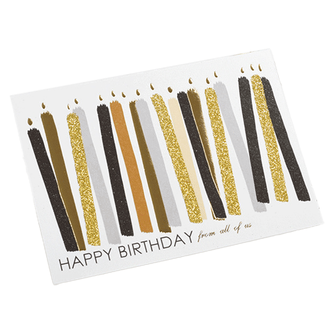 Custom Candle Birthday Card Brown football shirt 2025/26