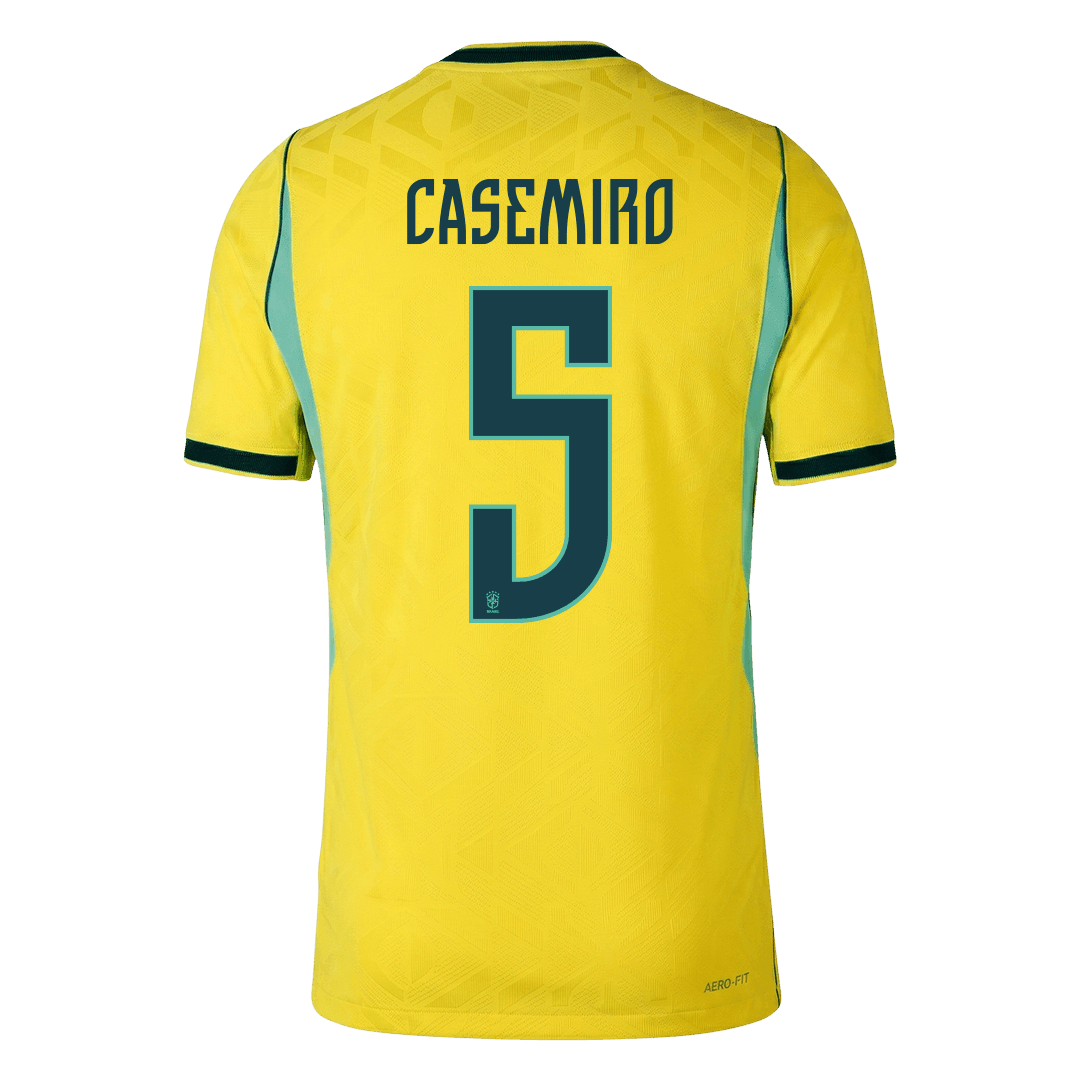 Authentic CASEMIRO #5 Brazil Home Soccer Jersey 2026