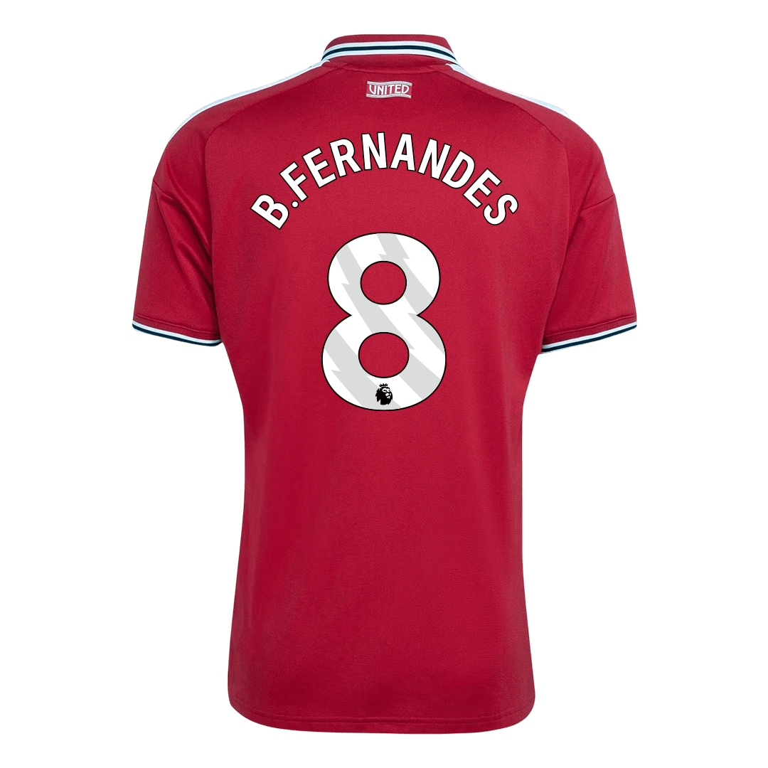B.FERNANDES #8 Manchester United Home Football Shirt 26/27 Red