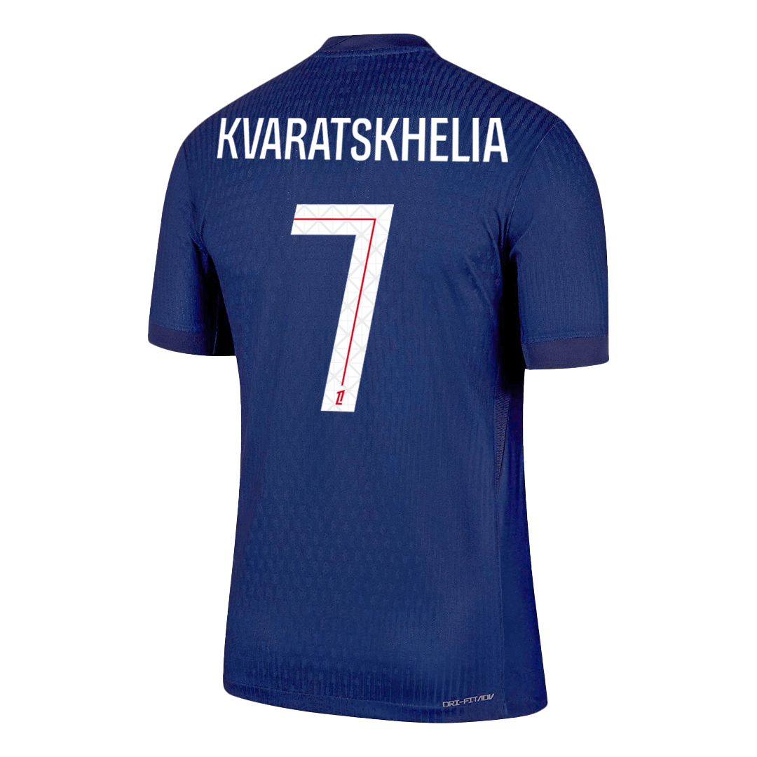 Authentic KVARATSKHELIA #7 PSG Home Soccer Jersey 2025/26 Navy