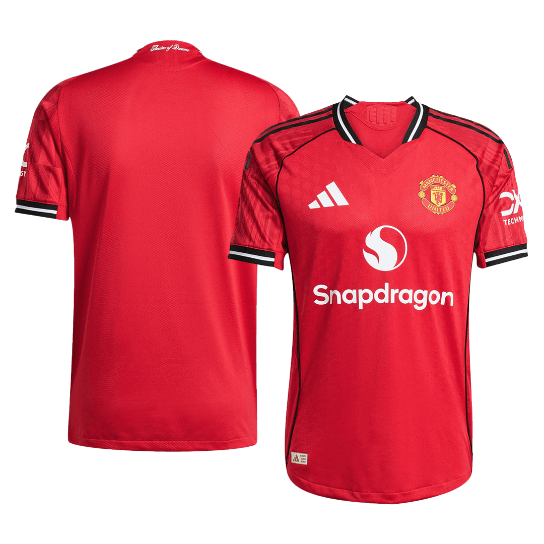 Authentic Manchester United Home Soccer Jersey 2025/26 Red