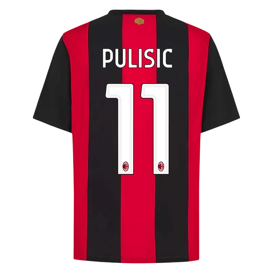 PULISIC #11 AC Milan Home Football Jersey 2026/27 Red&Black - image 3