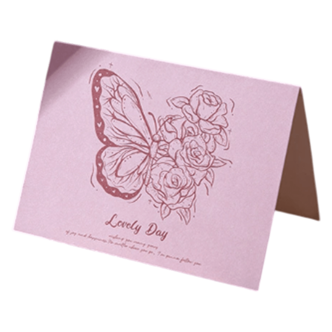 Custom Butterfly Lovely Day Anniversary Card Pink football shirt 2025/26