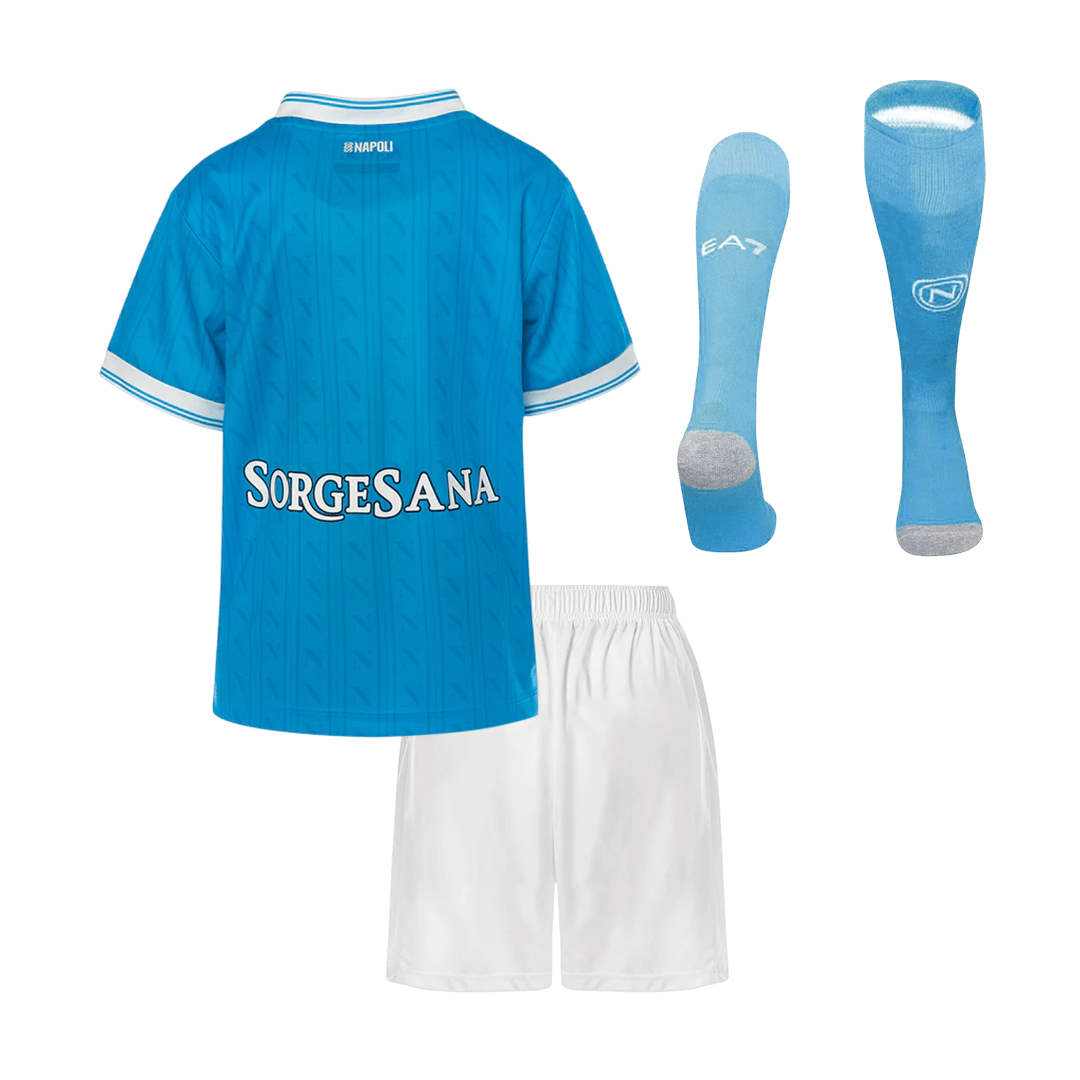 Kid's Napoli Home Soccer Jersey Kit(Jersey+Shorts+Socks) 2025/26
