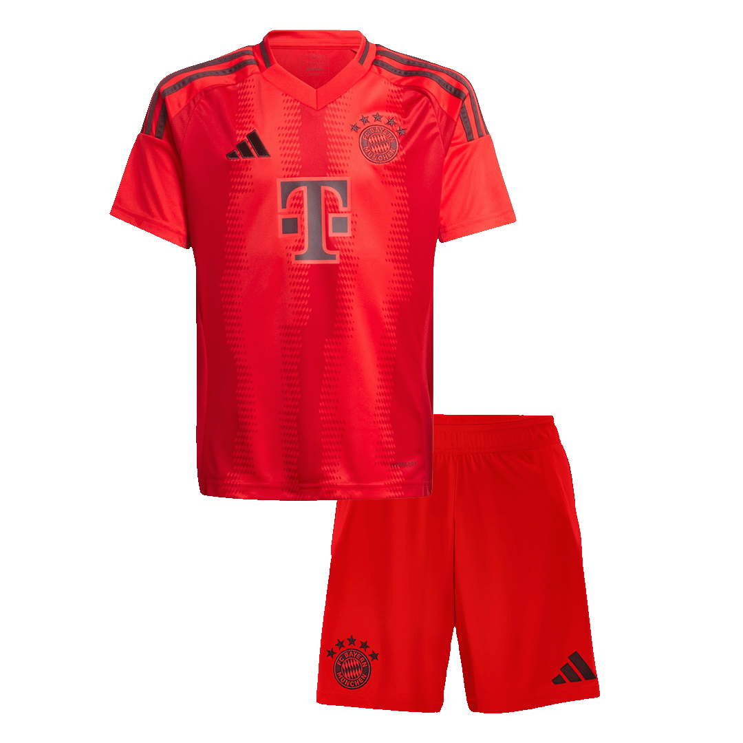 Kid's Bayern Munich Home Soccer Jersey Kit(Jersey+Shorts) 2024/25 Red
