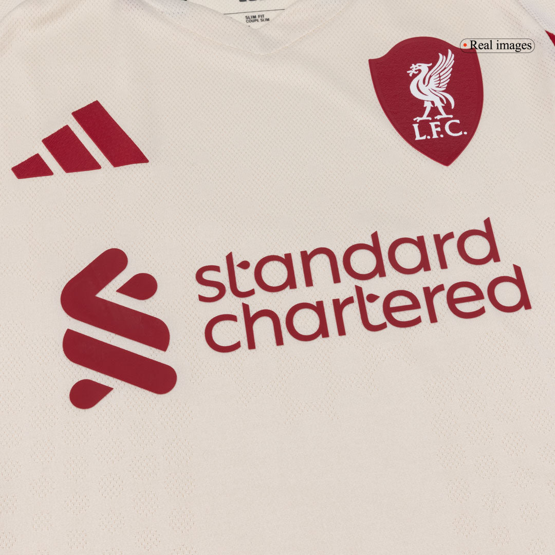 Authentic Liverpool Away Soccer Jersey 25/26 White