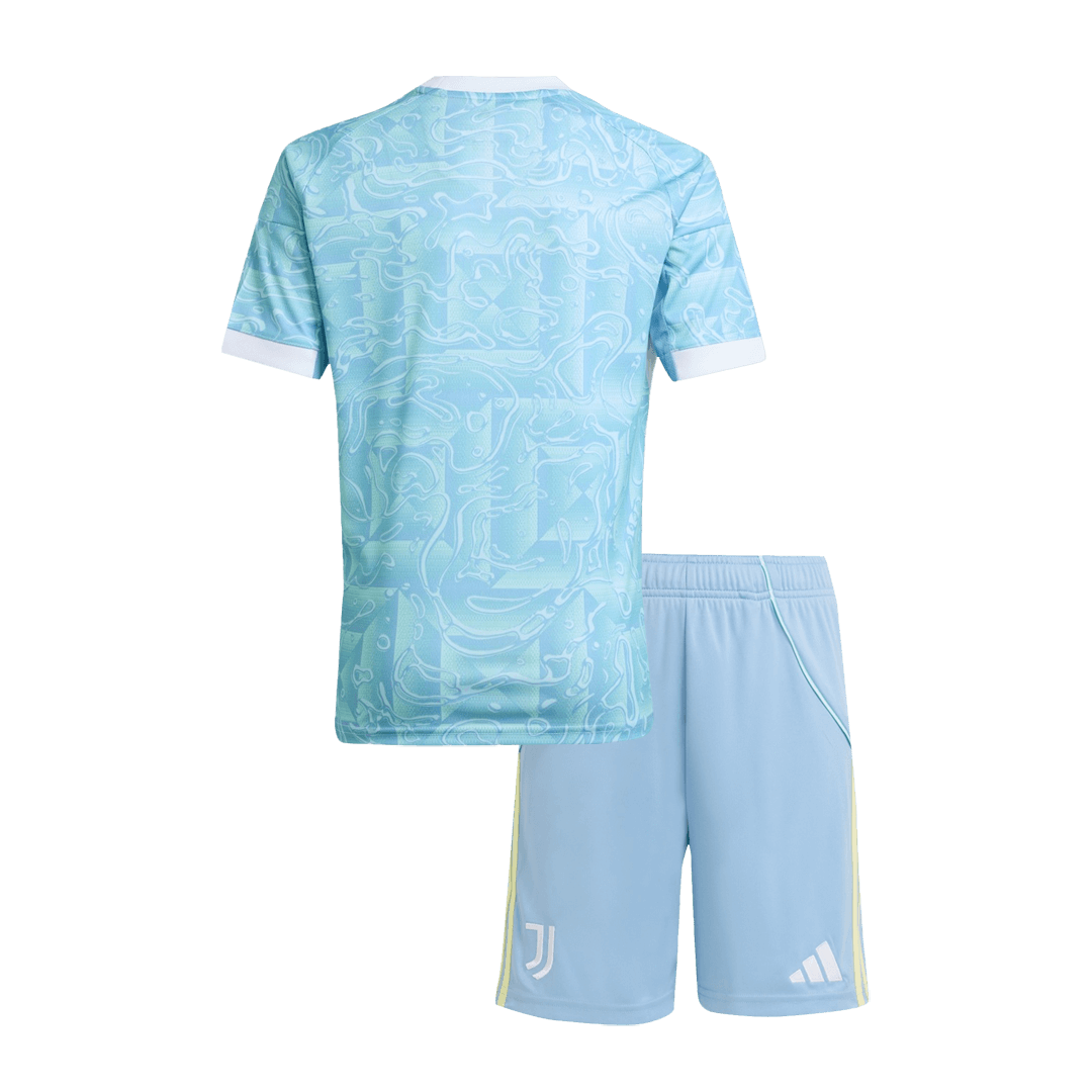 Kid's Juventus Away Soccer Jersey Kit 25/26 Blue