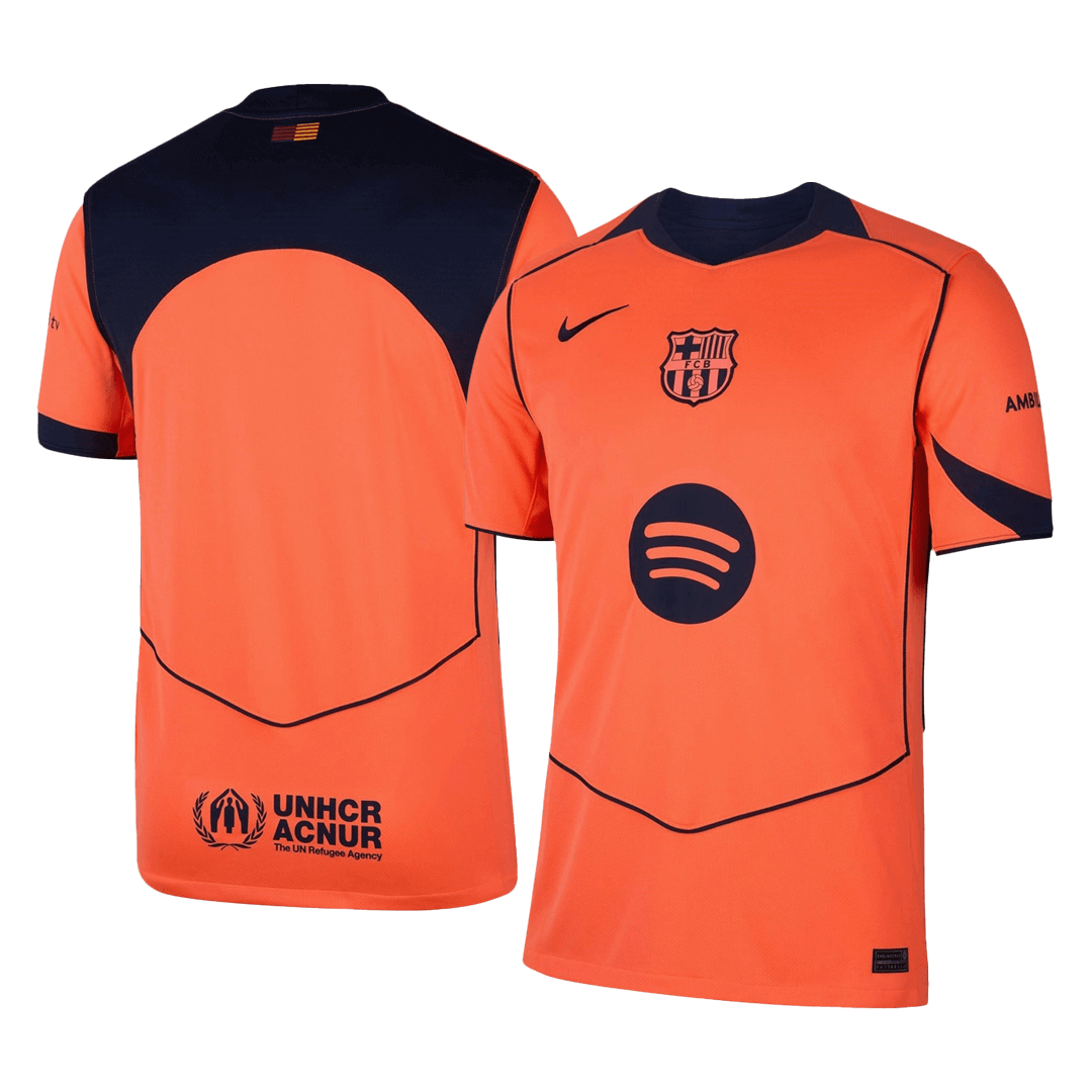 Barcelona Third Away Soccer Jersey 2025/26 Orange