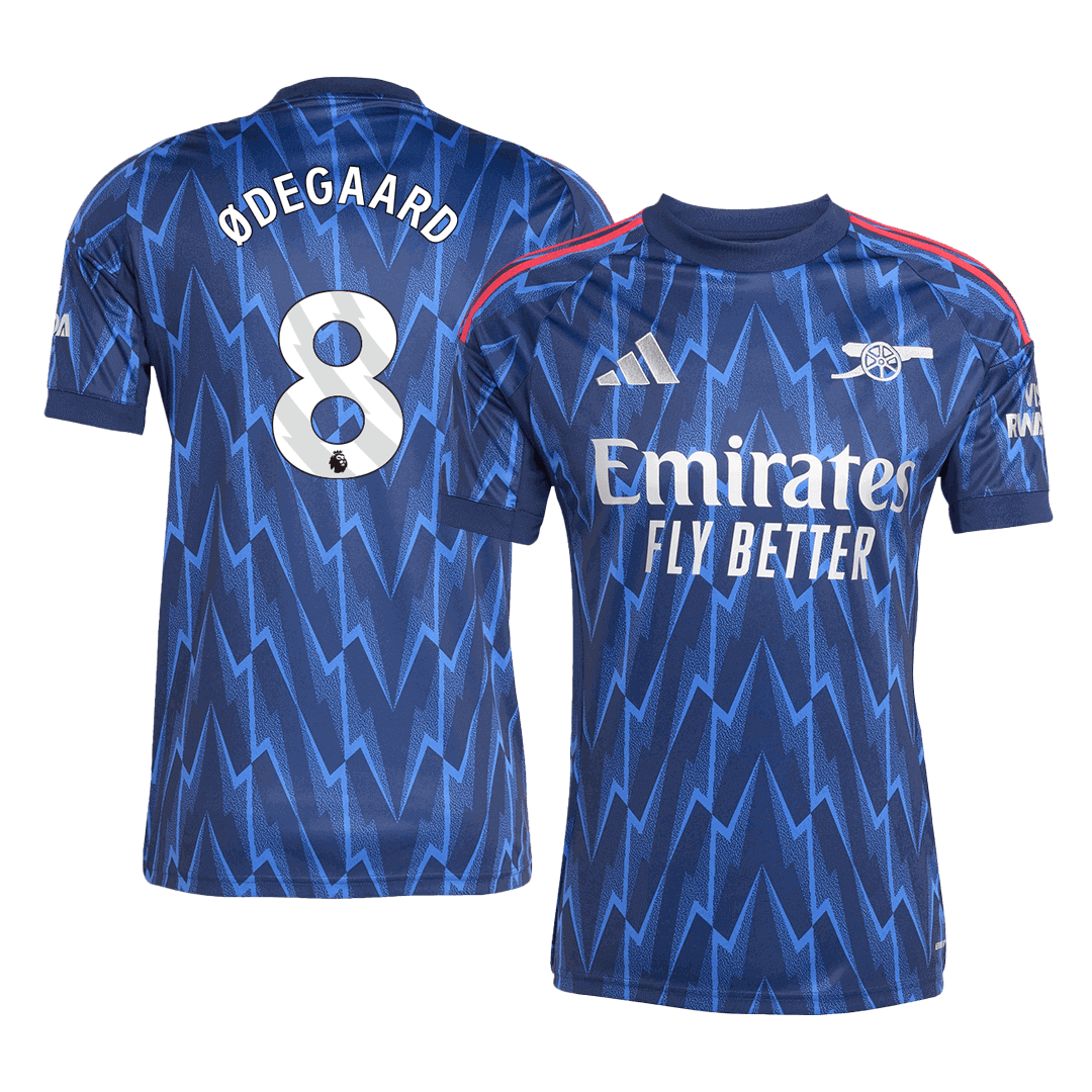 ØDEGAARD #8 Arsenal Away Soccer Jersey 2025/26 Blue