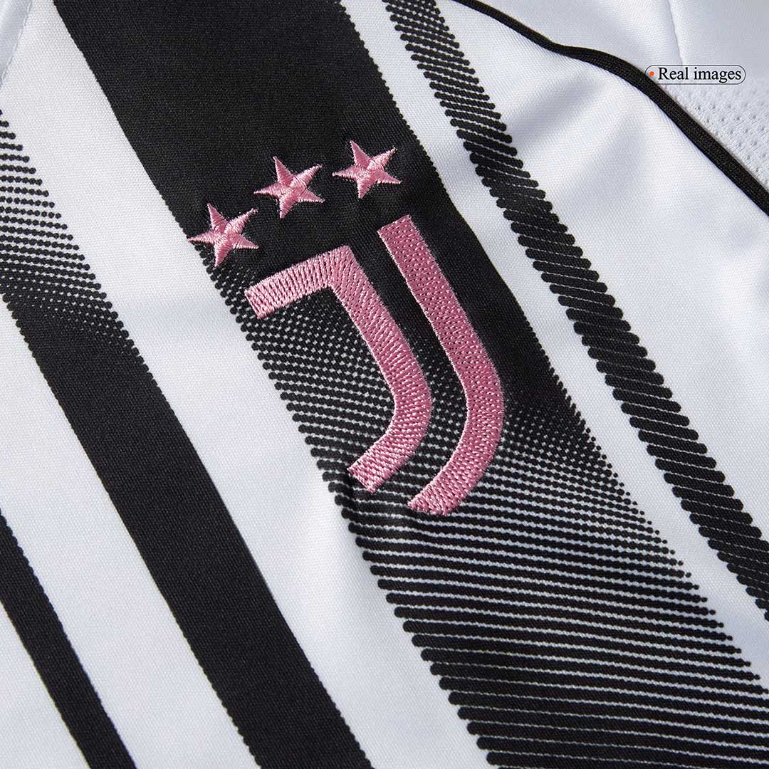 Kid's Juventus Home Soccer Jersey Kit(Jersey+Shorts+Socks) 2025/26 Black&White