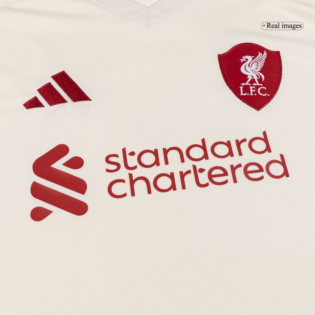 Liverpool Away Soccer Jersey Kit(Jersey+Shorts) 25/26 White