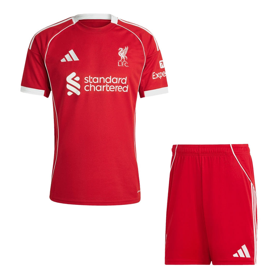 Liverpool Home Soccer Jersey Kit(Jersey+Shorts) 25/26 Red