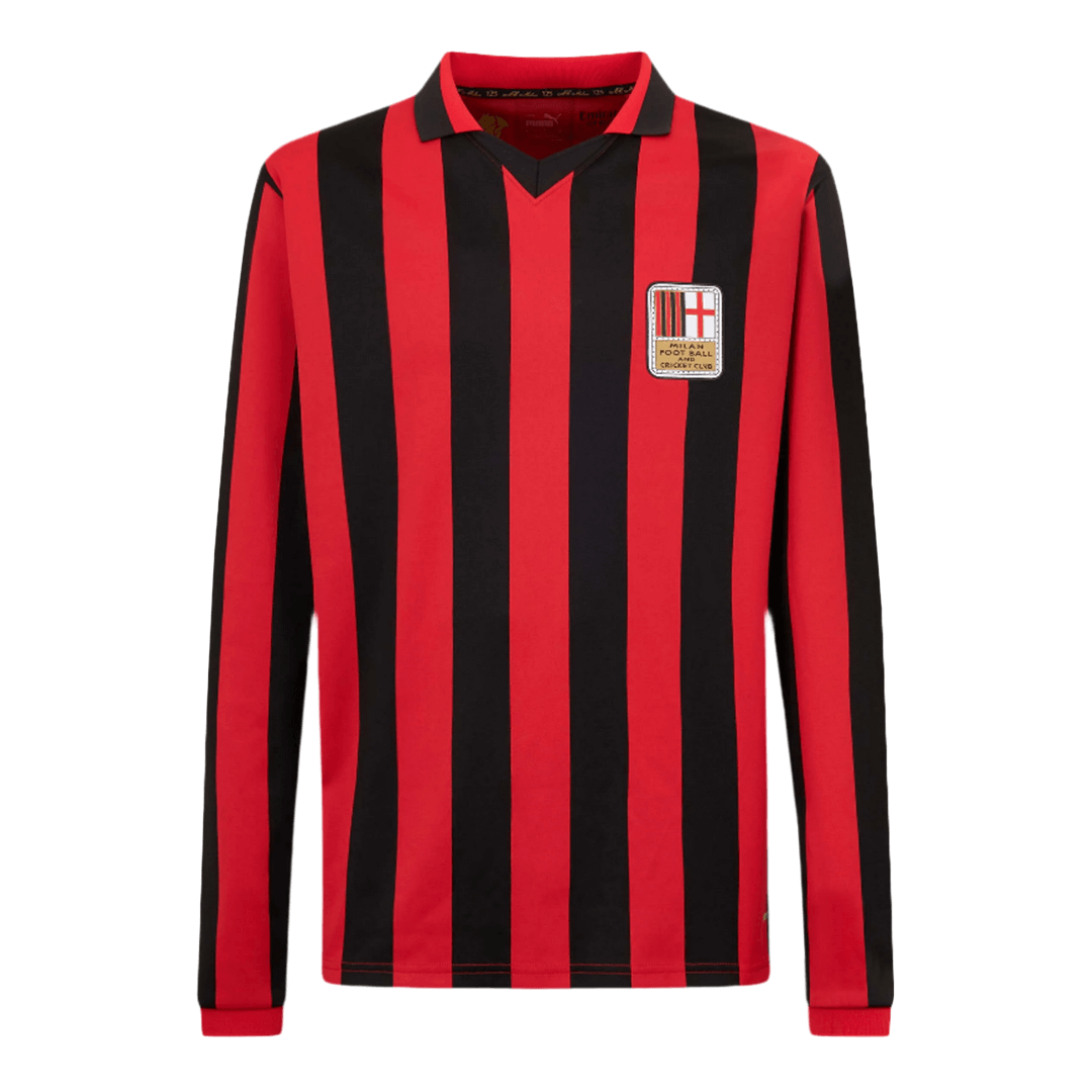 #125 AC Milan 125th Anniversary Long Sleeve Soccer Jersey 2024/25