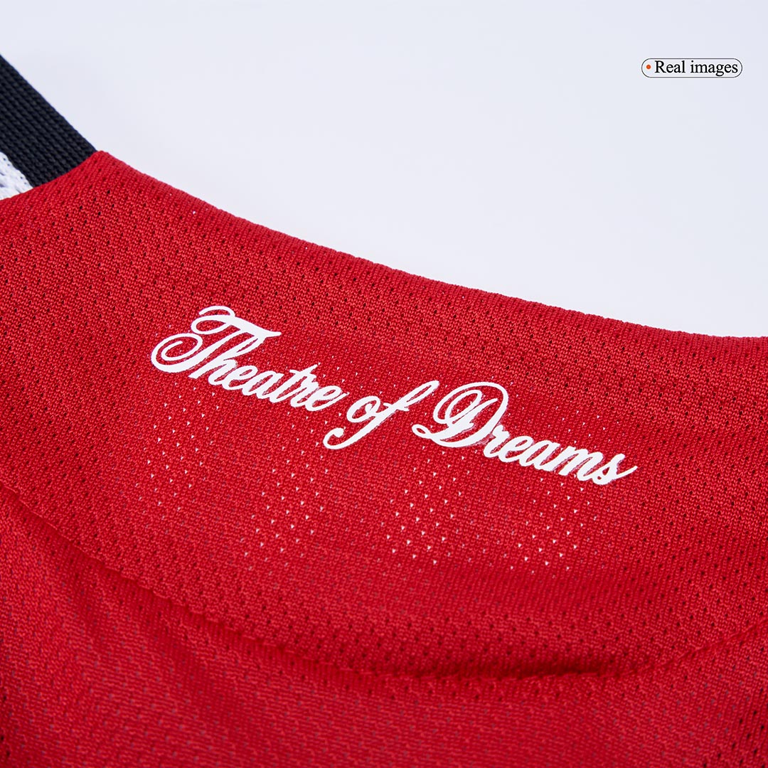 Authentic B.FERNANDES #8 Manchester United Home Soccer Jersey 2025/26 Red