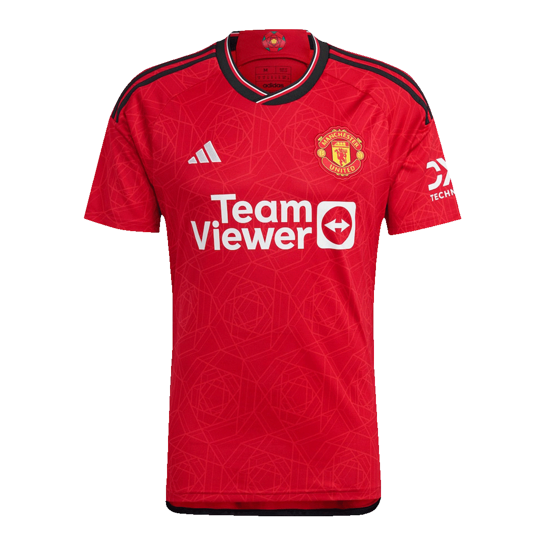 SANCHO #25 Manchester United Home Soccer Jersey 2023/24 Red
